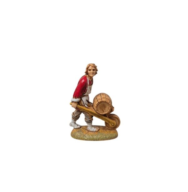 Pastore con carriola e botte Landi Moranduzzo 6 cm