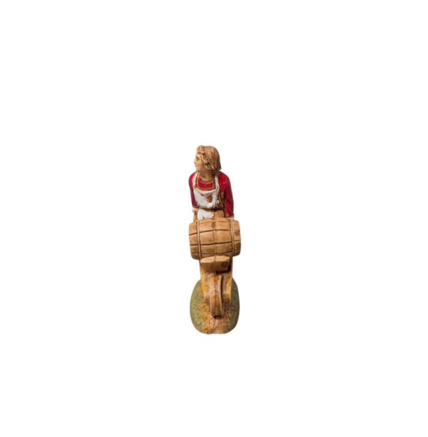 Pastore con carriola e botte Landi Moranduzzo 6 cm - immagine 2