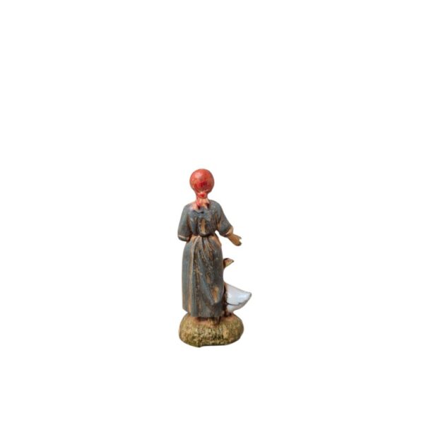 Pastore Donna con oca Landi Moranduzzo 6 cm - immagine 3