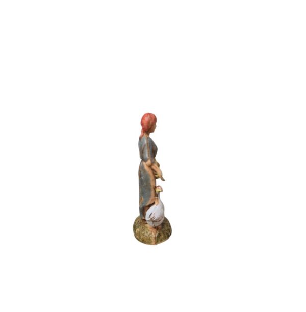 Pastore Donna con oca Landi Moranduzzo 6 cm - immagine 4