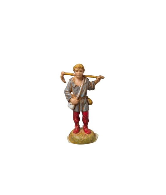 Pastore contadino con zappa Landi Moranduzzo 6 cm