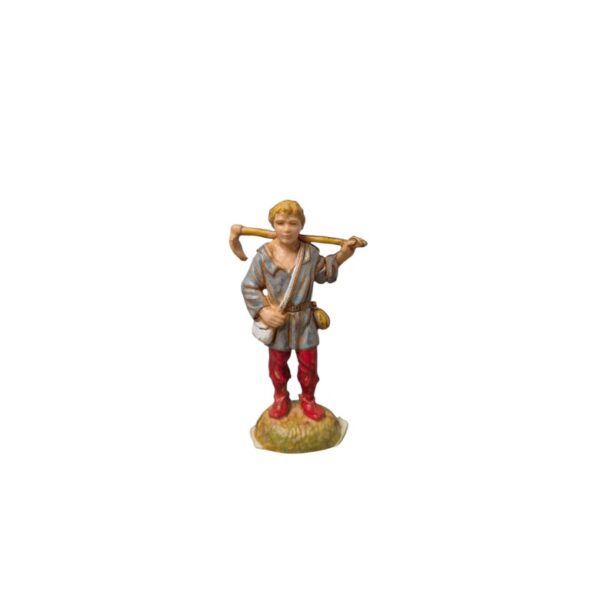 Pastore contadino con zappa Landi Moranduzzo 6 cm
