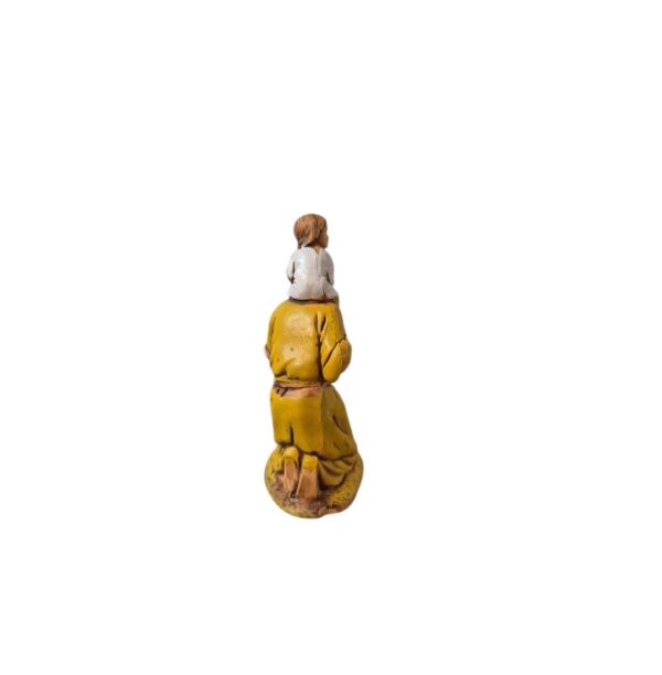 Donna con bimbo sulle spalle Landi Moranduzzo 6,5 cm - immagine 4