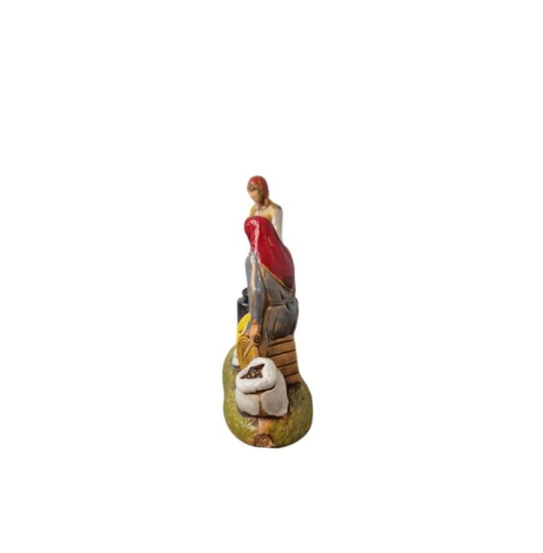 Scena venditrice di castagne 6 cm Landi Moranduzzo - immagine 2