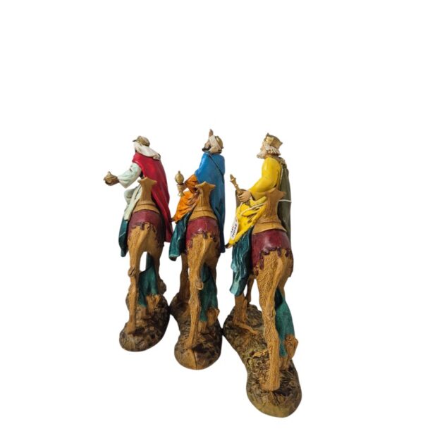 Tris Re Magi a cammello Landi Moranduzzo 12 cm - immagine 2