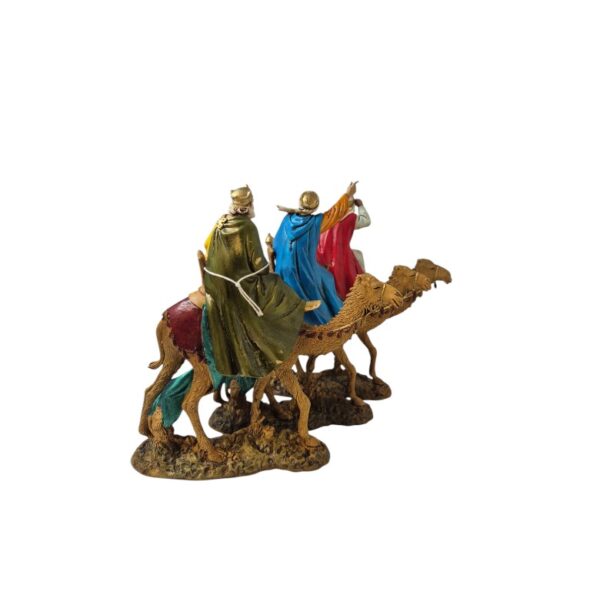 Tris Re Magi a cammello Landi Moranduzzo 12 cm - immagine 3