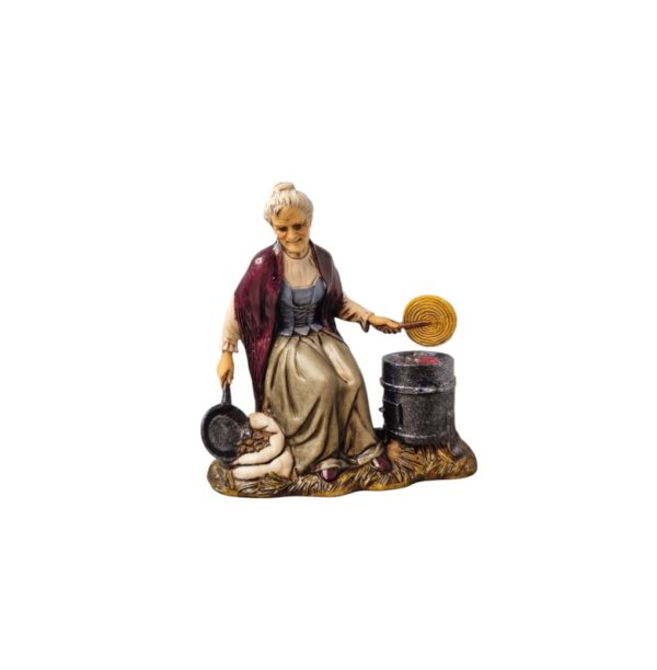 Pastore venditrice di caldarroste Landi Moranduzzo 12 cm