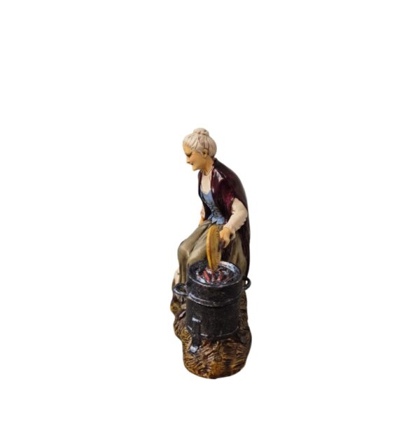 Pastore venditrice di caldarroste Landi Moranduzzo 12 cm - immagine 2