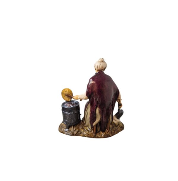 Pastore venditrice di caldarroste Landi Moranduzzo 12 cm - immagine 3