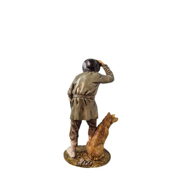 Pastore adorante con cane Landi Moranduzzo 12 cm - immagine 3