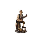Pastore Cantastorie con mandolino 12 cm Landi Moranduzzo