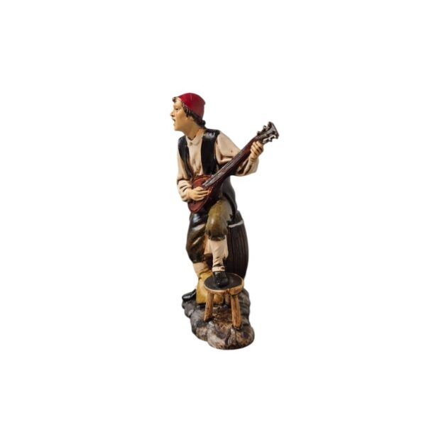 Pastore Cantastorie con mandolino 12 cm Landi Moranduzzo - immagine 2