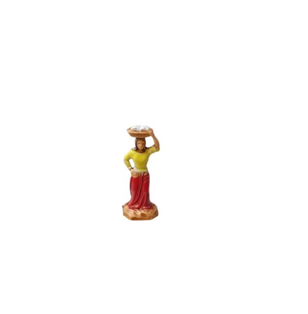 Pastore donna con cesto in testa Landi Moranduzzo 3,5 cm