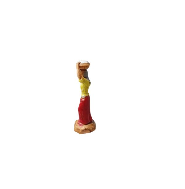 Pastore donna con cesto in testa Landi Moranduzzo 3,5 cm - immagine 2