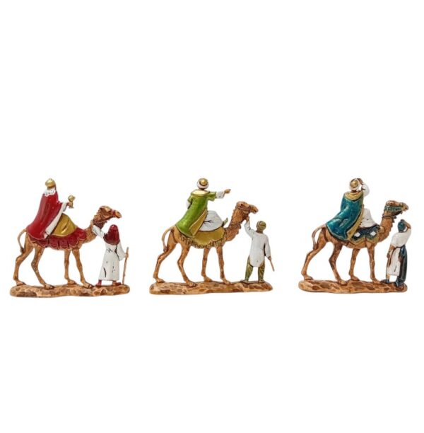 Tris Re Magi su cammello Landi Moranduzzo cm 3,5 - immagine 2