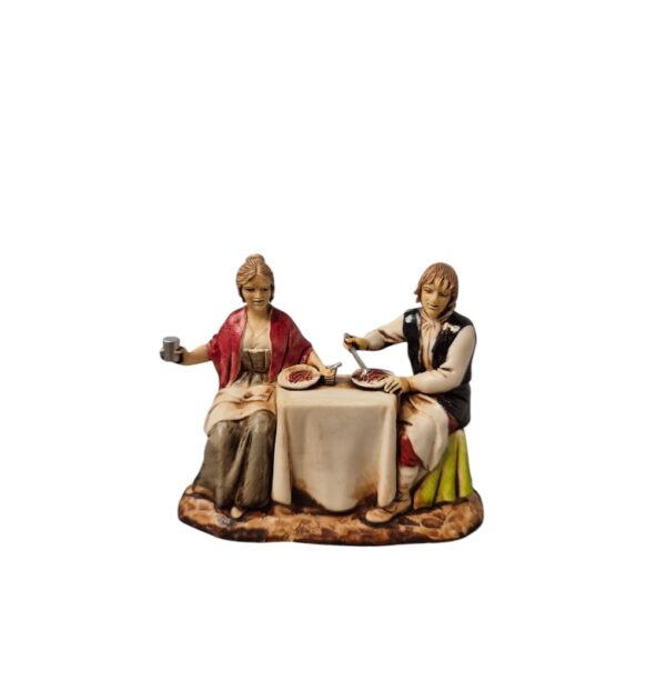 Pastori al tavolo Landi Moranduzzo 8 cm