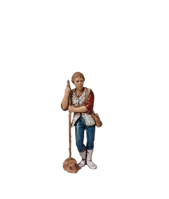 Pastore con bastone Presepe Landi Moranduzzo 8 cm