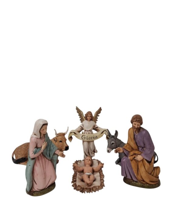 Pastori Natività 6 soggetti Landi Moranduzzo 12 cm