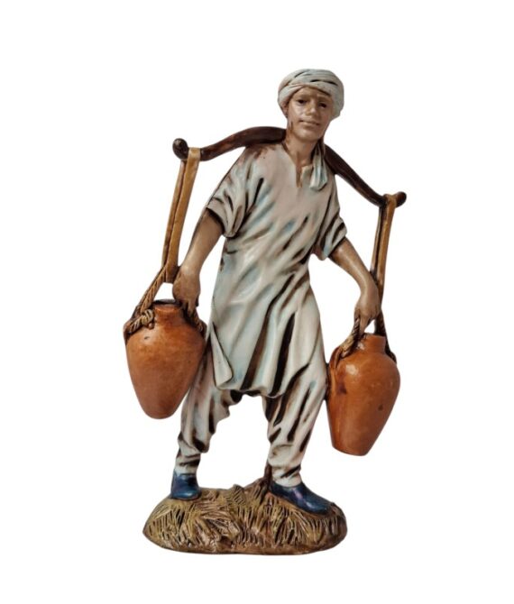 Pastore acquaiolo con anfore Landi Moranduzzo 12 cm