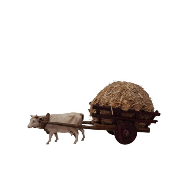 Carro con fieno e mucca Landi Moranduzzo cm 6 - immagine 2