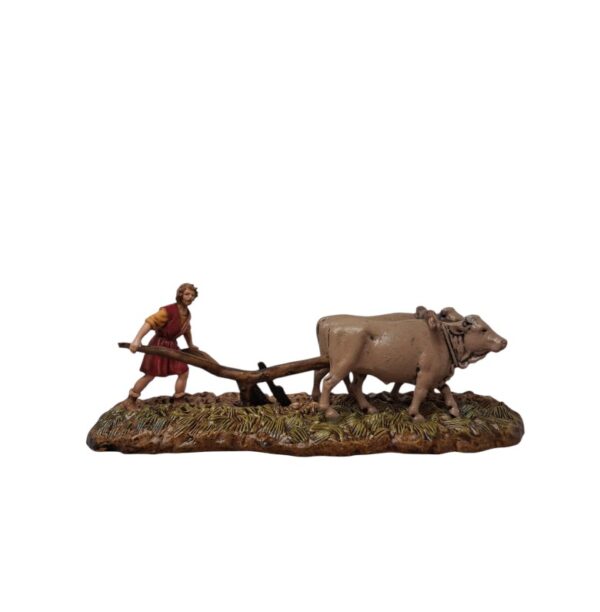 Pastore Contadino con aratro serie 6 cm Landi Moranduzzo