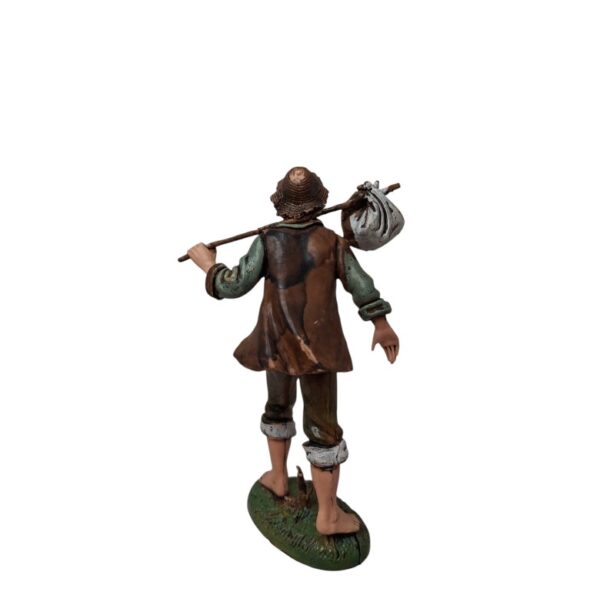 Pastore viandante con fagotto Landi Moranduzzo 12 cm - immagine 3