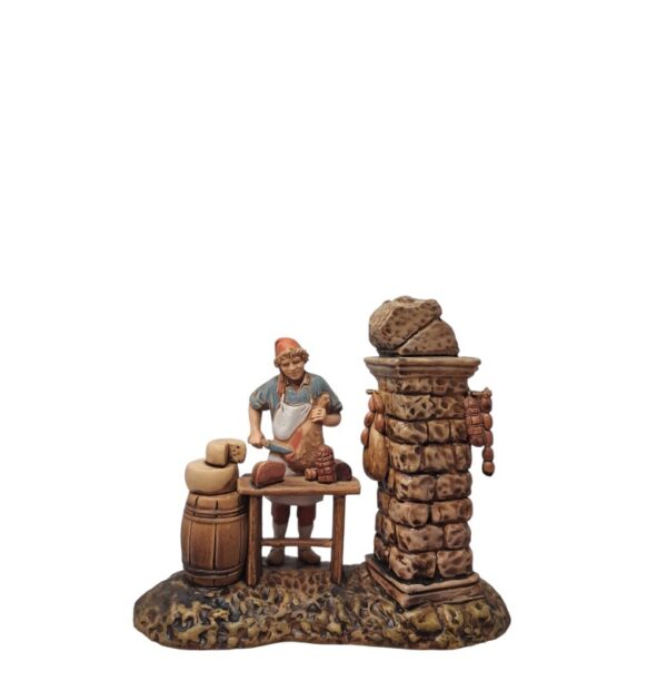 Scena Pastore salumiere con banco Landi Moranduzzo 10 cm
