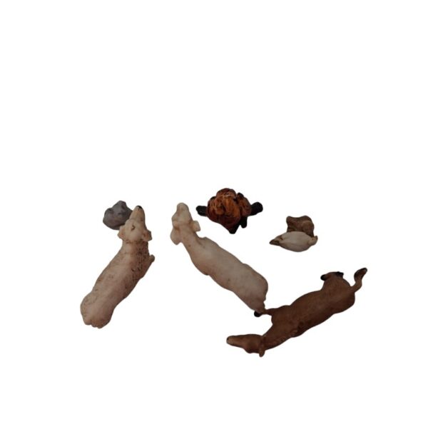 Set 5 animali e fiamma serie 10 cm Landi Moranduzzo - immagine 2