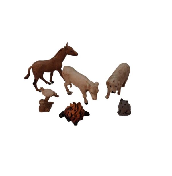 Set 5 animali e fiamma serie 10 cm Landi Moranduzzo - immagine 3