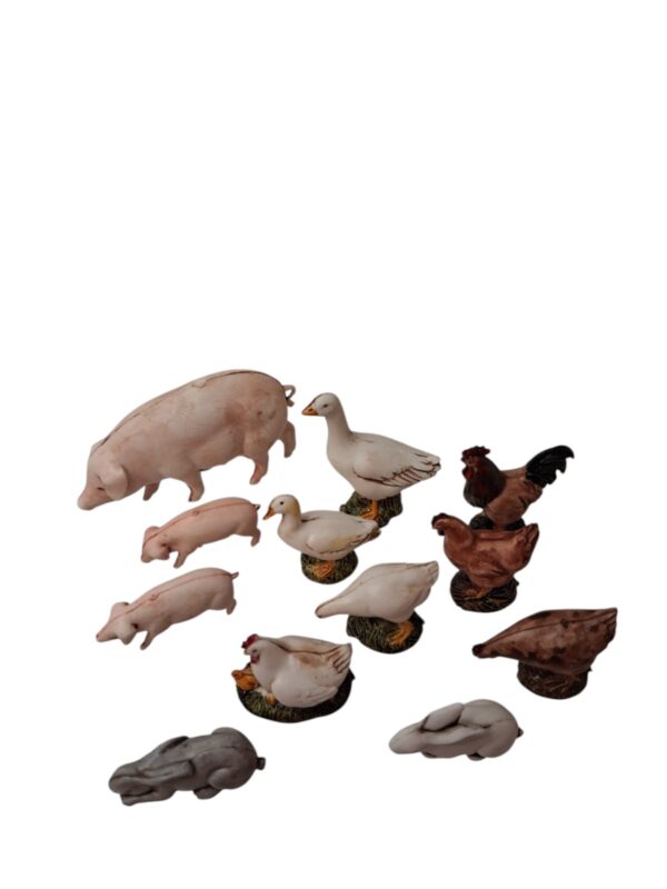 Animali da cortile 12 pz Landi Moranduzzo 10 cm - immagine 2