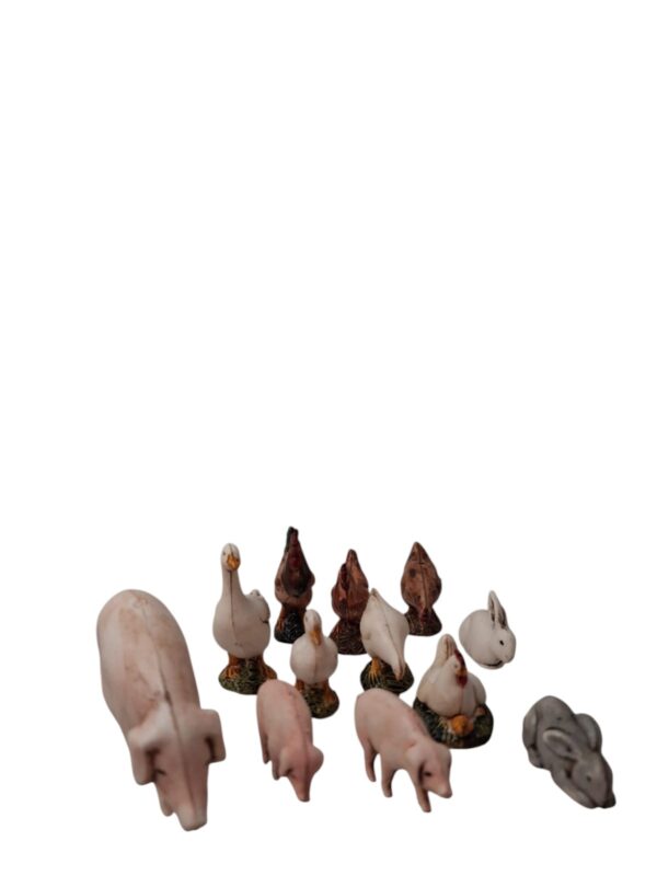 Animali da cortile 12 pz Landi Moranduzzo 10 cm - immagine 3