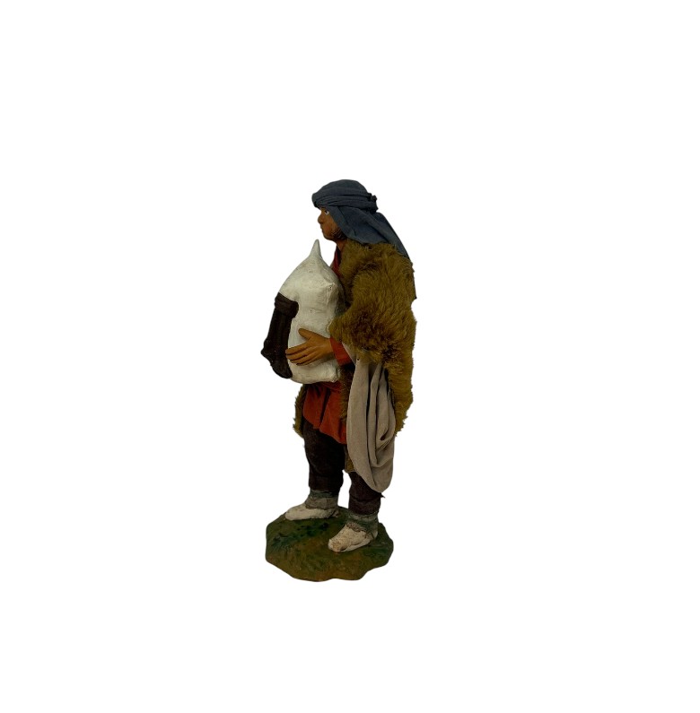 Zampognaro in terracotta vestito cm 25 - immagine 3