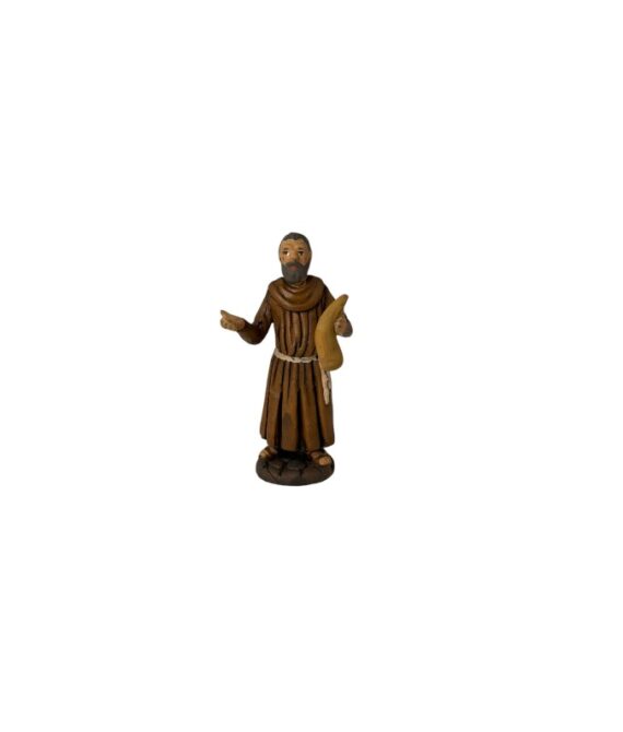 Pastore frate in terracotta cm 10