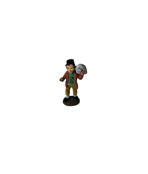 Pastore bambino con sacco terracotta cm 10