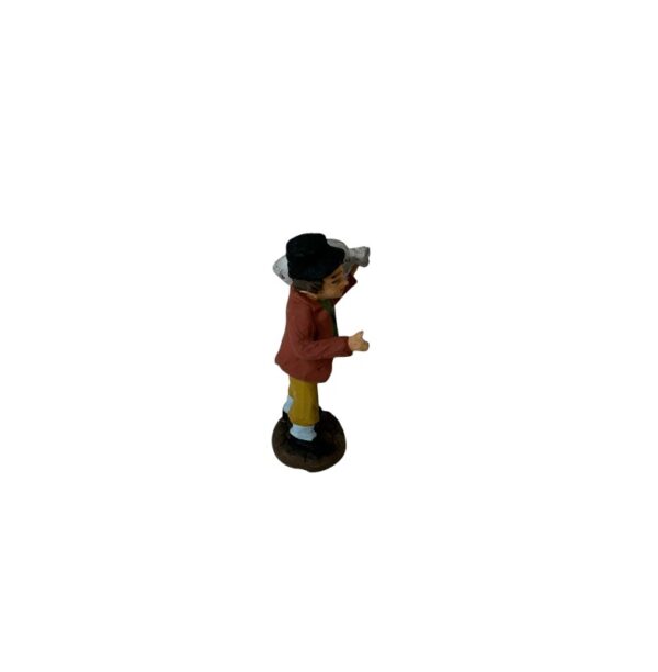 Pastore bambino con sacco terracotta cm 10 - immagine 3