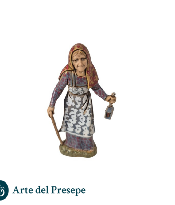 Vecchia con lanterna da 10cm stile ‘700 17/26