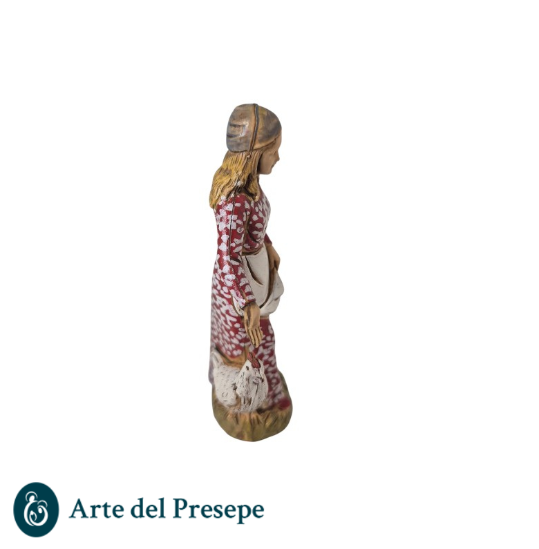 Donna con polli da 10cm stile '700 18/26 - immagine 4