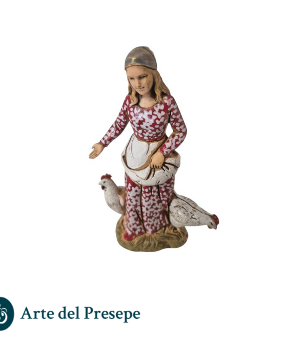 Donna con polli da 10cm stile ‘700 18/26