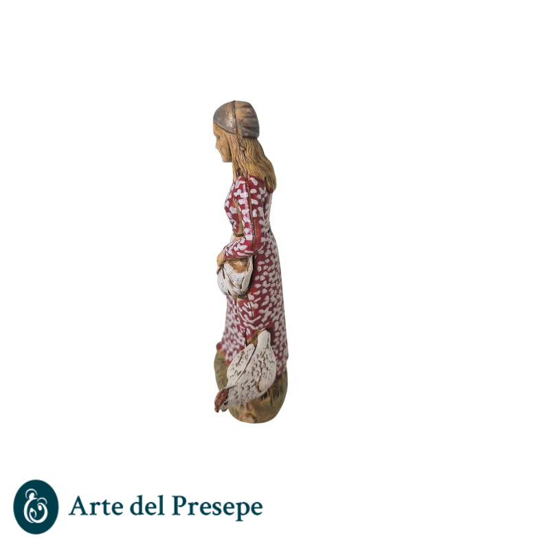 Donna con polli da 10cm stile '700 18/26 - immagine 2