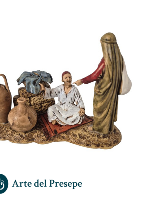 Gruppo mercato da 10cm stile storico 25/173