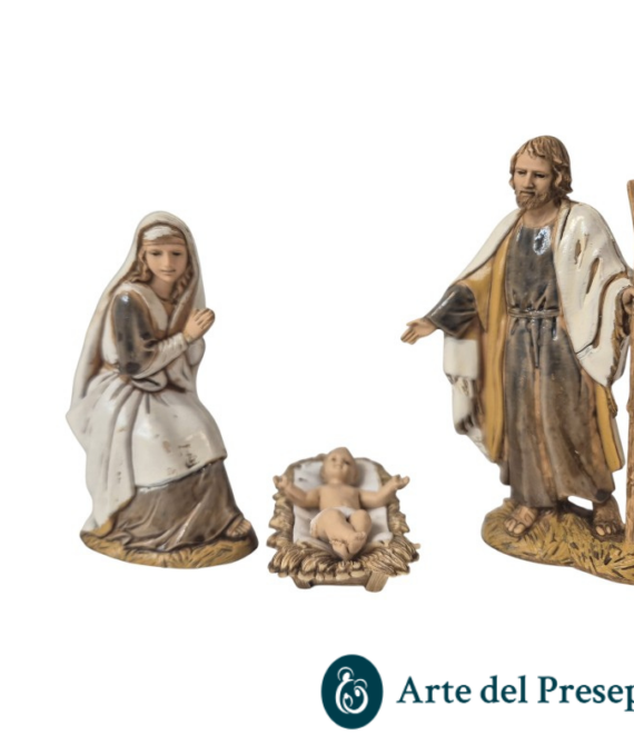 Set natività 3 soggetti Sacra Famiglia  da 10cm stile storico 31/26