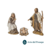 Set natività 3 soggetti Sacra Famiglia  da 10cm stile storico 31/26