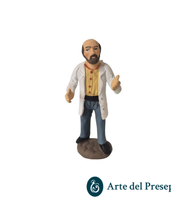 Pastore dottore/infermiere da 10cm in terracotta 25/267