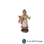 Donna con maiale in braccio in Terracotta da 10cm 25/294