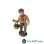 Uomo con cesto  in Terracotta da 10cm 25/290