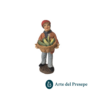 Pastore con cesto di zucchine in Terracotta da 10cm 25/303