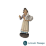 Donna con coniglio sul braccio in Terracotta da 10cm 25/309