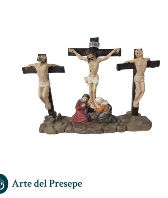 Crocifissione di Gesù con i 2 ladroni 9cm U/26