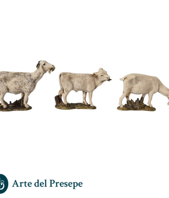 2 capre e vitello da 10cm A1