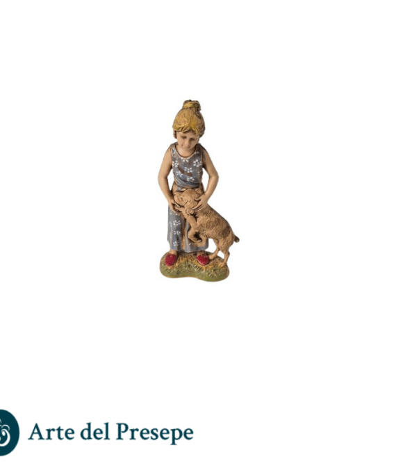 Bimba con cane da 10cm stile ‘700 11/26